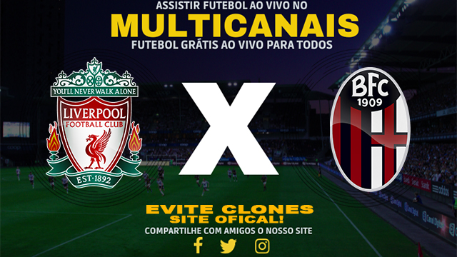 Assistir Liverpool x Bologna AO VIVO Online 02/10/2024